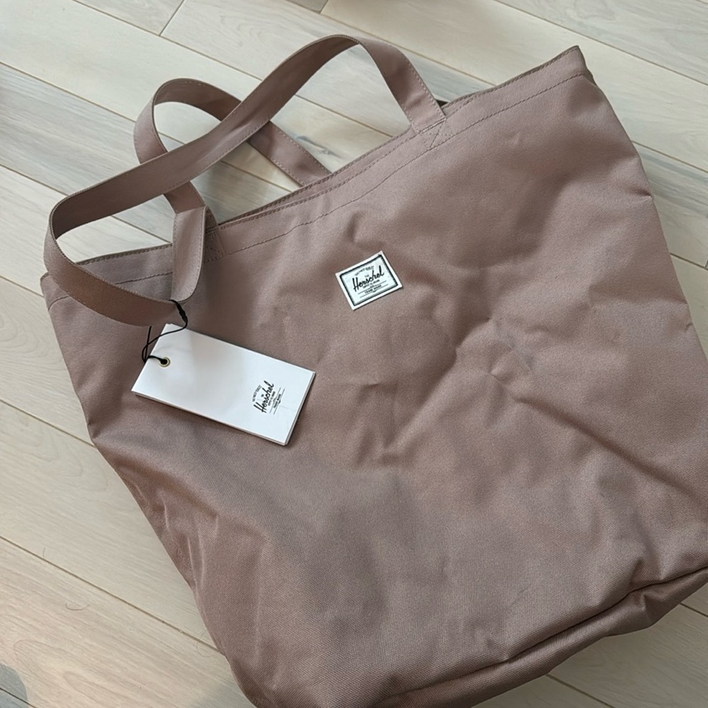 Large beige tote bag